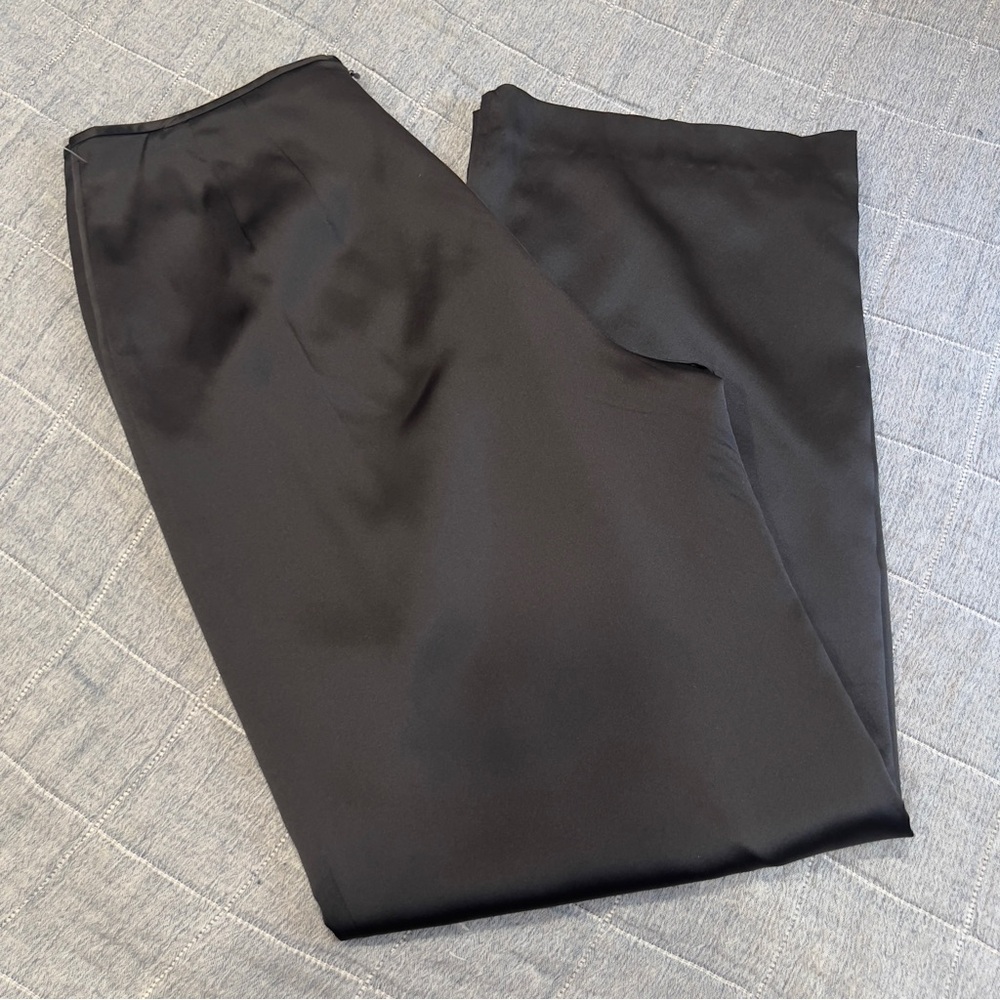 Talbots vintage Y2K wide leg Pure Silk pants size 12 - Picture 11 of 12